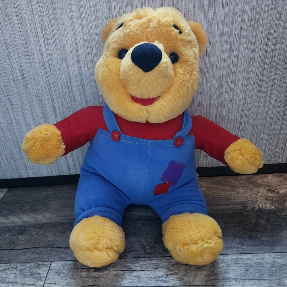 Vintage 1997 Mattel Disney Hug 'N Wiggle‎ Winnie The Pooh Talking Plush- Read